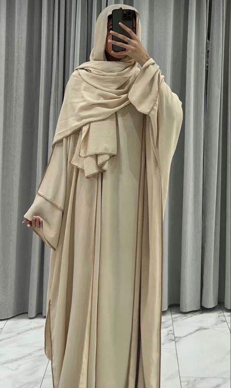 Beige Abaya, Saudi Abaya, Luxury Abaya, Modesty Dress, Prayer Clothes, Islamic Modest Fashion, Modest Fashion Hijab, Muslim Outfits Casual, Muslim Fashion Hijab Outfits