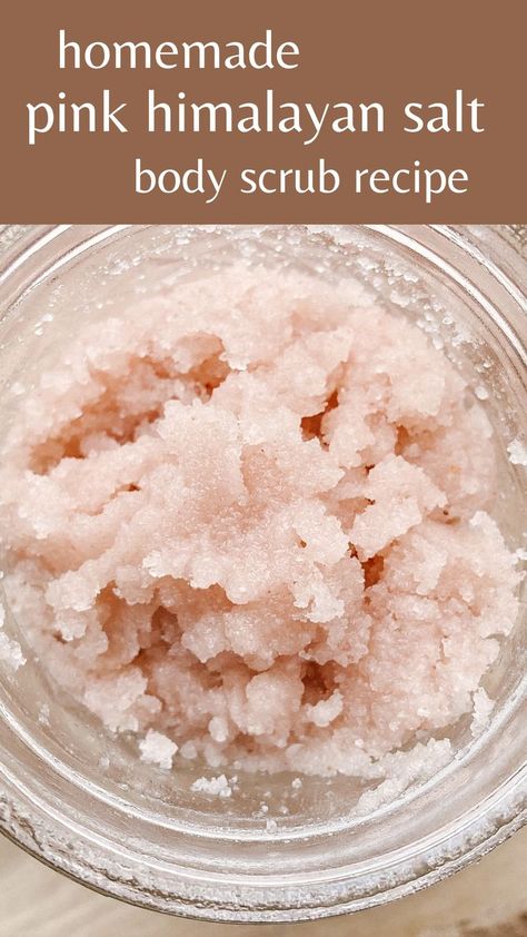 Salt Body Scrub Recipe, Exfoliating Body Scrub Diy, Homemade Exfoliating Scrub, Salt Scrub Diy, Easy Sugar Scrub, Salt Face Scrub, Coconut Oil Scrub, Salt Scrub Recipe, Coconut Oil Body Scrub