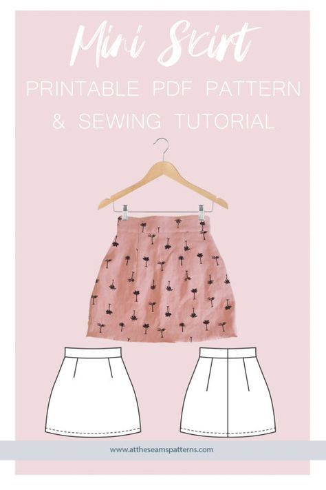 Mini A Line Skirt Pattern, Free Mini Skirt Sewing Pattern, Mini Skirt Sewing Tutorial, Easy Mini Skirt Pattern, Free Mini Skirt Pattern, A Line Mini Skirt Pattern, Mini Skirt Pattern Free, Mini Skirt Pattern Sewing, Aline Skirt Pattern