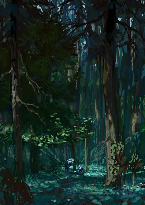 Gacha Backgrounds Dark, Anime Forest, Gacha Backgrounds, Backgrounds Dark, Shinrin Yoku, Forest Background, Location Inspiration, Forest Illustration, Landscape Concept