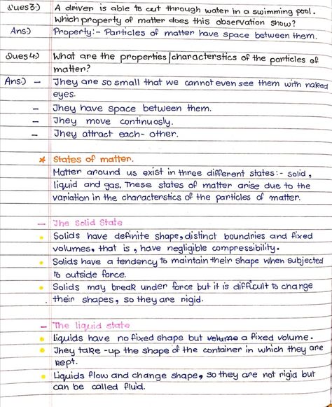 Follow for more. Particles Of Matter, Properties Of Matter, Scientific Journal, Chemistry Notes, States Of Matter, Teaching Science, Chapter 1, Writing Services, Writing Skills