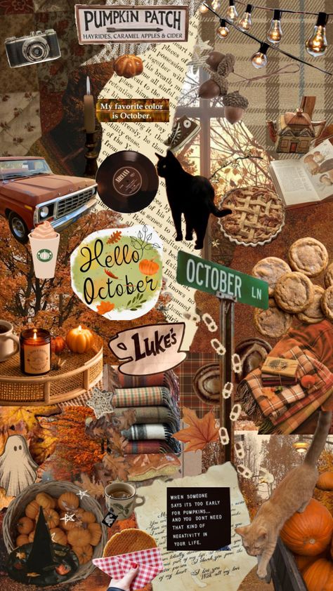 #autumn #autumnaesthetic #autumnvibes #fall #fallaesthetic #fallinspo #october #octobervibes #aesthetic #fallcore #monpremiershuffle #myfirstshuffle Cars Pumpkin, Autumn Collage Wallpaper, Fall Background Wallpaper, Autumn Collage, Halloween Wallpaper Cute, Best Wallpaper Hd, Cute Fall Wallpaper, Fall Background, Collage Wallpaper