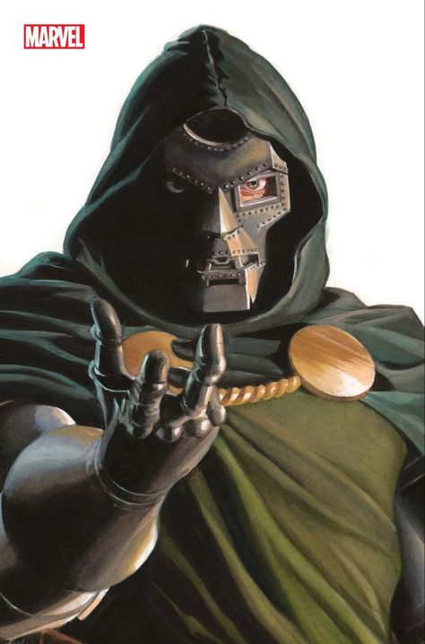 Cover by Alex Ross #doctordoom #alexross #marvel #comics Doctor Doom Art, Adi Granov, Fantastic Four Comics, Doom 1, Doctor Doom, Alex Ross, Marvel Villains, Ultimate Spiderman, Marvel Comic Universe