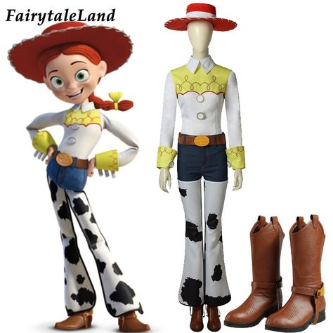 Jessie Cosplay, Jessie Costume, Costume Cowgirl, Jessie Toy Story, Cowgirl Costume, Costume Halloween, Girl Costumes, Toy Story, Cosplay Costume