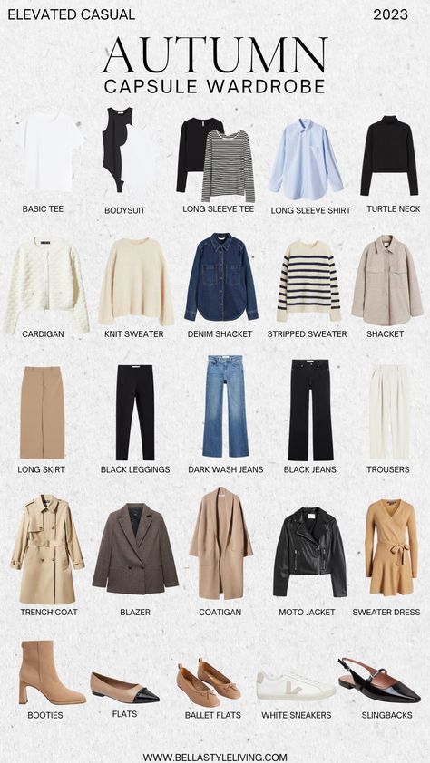 fall capsule wardrobe 2023 Petite Fall Capsule Wardrobe, Hygge Capsule Wardrobe, Plus Size Autumn Capsule Wardrobe, Fall Clothing Essentials List, Simple Fall Capsule Wardrobe, Staple Fall Wardrobe Pieces 2023, Fall Clothing Capsule, Capsule Fall Outfits, Staple Winter Outfits