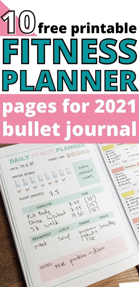 here you can find the list of 10 free fitness journal printable pages to include in your 2021 bullet journal, planner, or notebook #anjahome #bulletjournal #planner #notebook These templates includes weekly, daily food and fitness journal tracker ideas (plus logs) to keep you motivated while working towards your healthy habits for a New Year. Fitness Journal Page Ideas, Exercise Journal Ideas Fitness Planner, Work Out Journal Ideas Free Printable, Exercise Journal Printable Free, How To Make A Workout Journal, Food And Exercise Journal Printable, Food Journal Ideas Free Printable, Fitness Journal Ideas Notebooks Diy, Diet Journal Ideas Free Printable