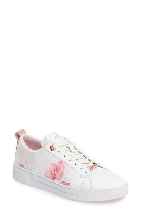 Ted Baker London Orulo Floral Sneaker (Women) Formal Sneakers, Ted Baker Shoes, Mode Shoes, Kawaii Shoes, Floral Sneakers, Floral Shoes, Girly Shoes, Canvas Shoes Women, Hot Shoes