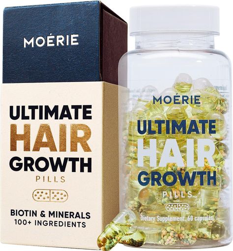 Moerie Hair Growth Supplement INNOVATIVE & UNIQUE BEADLETS - Beadlets store oily nutrients in an absorbable form, making them easy to digest and consume. These hair pills for growth for women are scientifically manufactured to ensure maximum safety. For Thicker Hair Growth, Hair Skin And Nails Vitamins, Hair Growth Pills, Increase Hair Volume, Hair Growth Women, Growth Supplements, Biotin Hair Growth, Thick Hair Growth, Biotin Hair