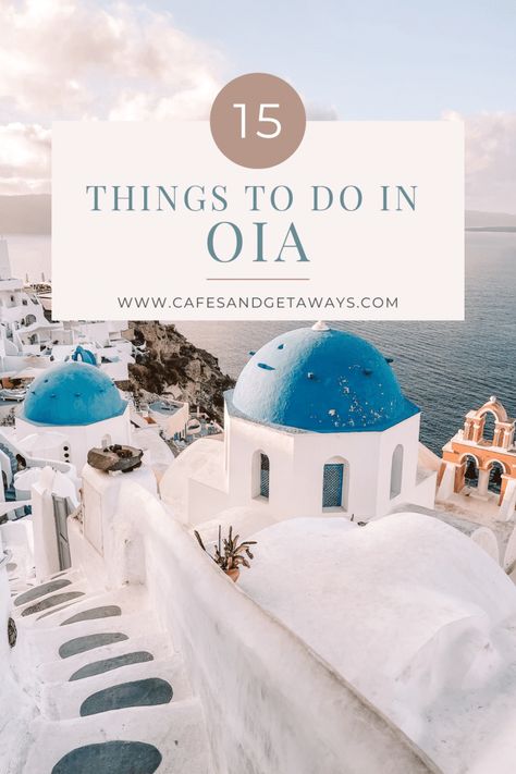 The Greatest Things to do in Oia, Santorini - Cafes and Getaways Santorini Shopping, Santorini Outfit Ideas, Santorini Greece Honeymoon, Europe Summer Travel, Santorini Travel Guide, Things To Do In Santorini, Santorini Oia, Oia Santorini Greece, Athens Travel