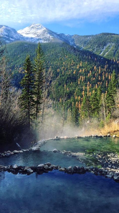 Ram Creek Hot Springs | Radium Hot Springs British Columbia | Hot Springs BC | Natural Hot Springs Natural Hot Springs, Canada Vacation, Canadian Travel, Nature Spring, Romantic Honeymoon, Romantic Destinations, Hot Spring, Fall Travel, Canadian Rockies