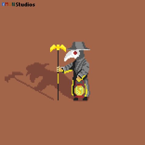 Plague Doctor Pixel Art, Doctor Plague, The Plague Doctor, The Plague, Plague Doctor, Art Styles, Pixel Art, Fashion Art, Movie Posters