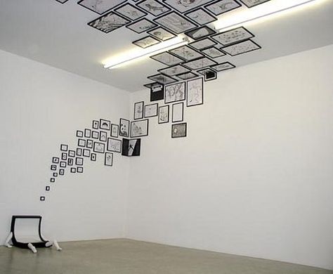 White Floors: Picture Frames Photo Frame Design, White Floors, Design Del Prodotto, Ceiling Design, Picture Display, Exhibition Design, 인테리어 디자인, Wall Collage, Picture Wall