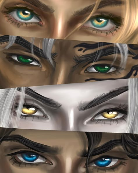 Queen Of Shadows, Eye Study, Dorian Havilliard, Throne Of Glass Fanart, Aelin Ashryver Galathynius, Aelin Galathynius, Fire Fans, Throne Of Glass Books, Crown Of Midnight