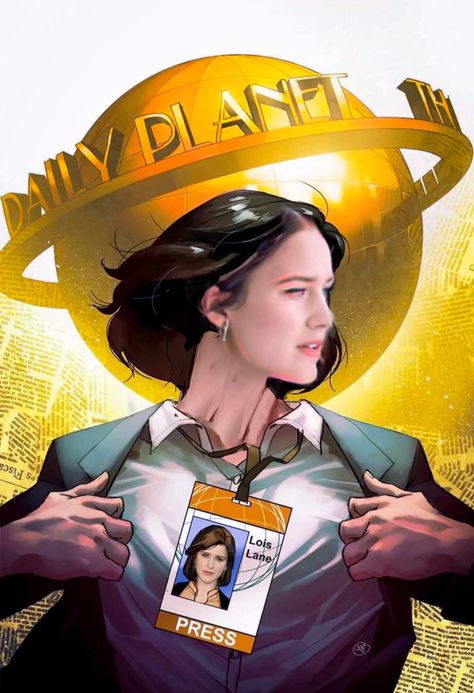 Rachel Brosnahan as Lois Lane . fan made . Edited art work . Something I worked on when casting began for Superman Legacy . For me she was the obvious choice maybe . I nailed it . Months later she was casted #RachelBrosnahan #SupermanLegacy #LoisLane #dccomics Superboy Prime, Comic Superman, Daily Planet, Superman And Lois Lane, Lana Lang, Grant Morrison, Superman Family, Superman Art, Superman Lois