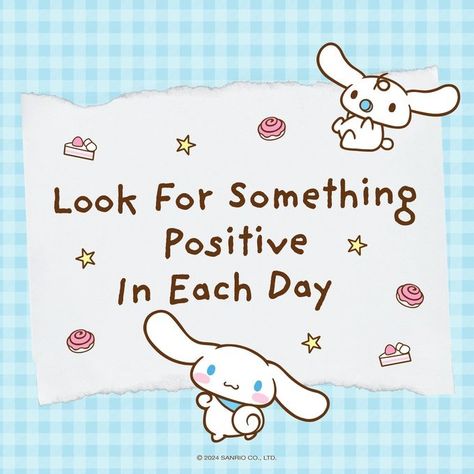 Sanrio on X: "A little happy reminder ☀️ #mondaymotivation https://t.co/h2xrP6CZra" / X Sanrio Quotes, Kawaii Quotes, Something Positive, Positive Wallpapers, Everyone Makes Mistakes, Best Friend Challenges, Hand Drawn Cards, Friend Challenges, Happy New Year 2024