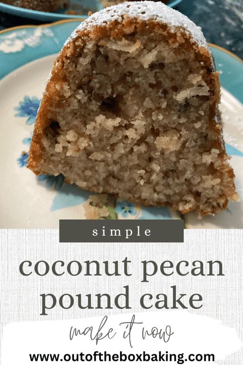 Coconut Pecan Pound Cake Cake With Coconut Pecan Frosting In It, Nut Pound Cake Recipes, Coconut Pecan Pound Cake, Butter Pecan Cake Mix With Coconut Pecan Frosting, Butter Pecan Poke Cake, Southern Pecan Pound Cake Recipe, Coconut Pecan Cake, Foolproof Cake Recipe, Aunt Bea