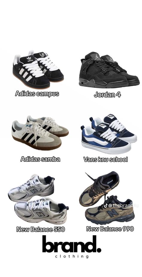 Shoes For Streetwear Style, Y2k Shoe Brands, Shoes To Get For Back To School 2024, Different Types Of Kicks, Eshay Lad Aesthetic, 90s Shoes Aesthetic, Shoe Recommendation, Acubi Shoes, Streetwear Fashion Shoes