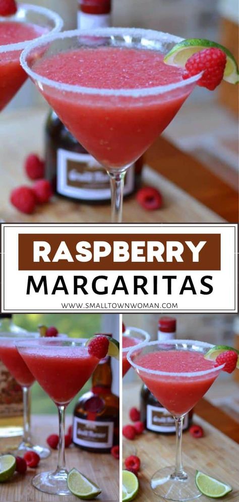 Raspberry Margarita Recipe, Sylvester Party, Raspberry Margarita, Small Town Woman, Margarita Drink, Citrus Cocktails, Prosecco Cocktails, Easy Cocktail, Cocktail Recipes Easy