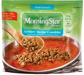 Morningstar Farms Recipes, Juice Fast Recipes, Meal Starters, Meat Replacement, Wheat Pasta, Recipe Vegetarian, Crumble Recipe, Meat Substitutes, Morning Star