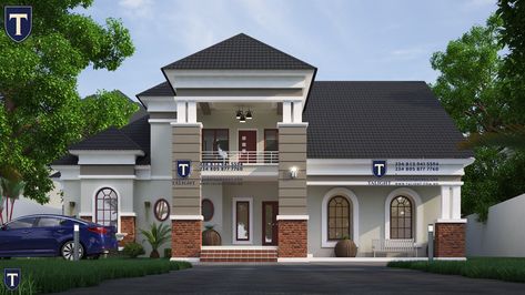 Large Modern House, Bungalow Plan, Modern Bungalow House Plans, Best Exterior House Paint, 6 Bedroom House Plans, Architectural Plan, Modern Bungalow House Design, Double Storey House, Contemporary Villa