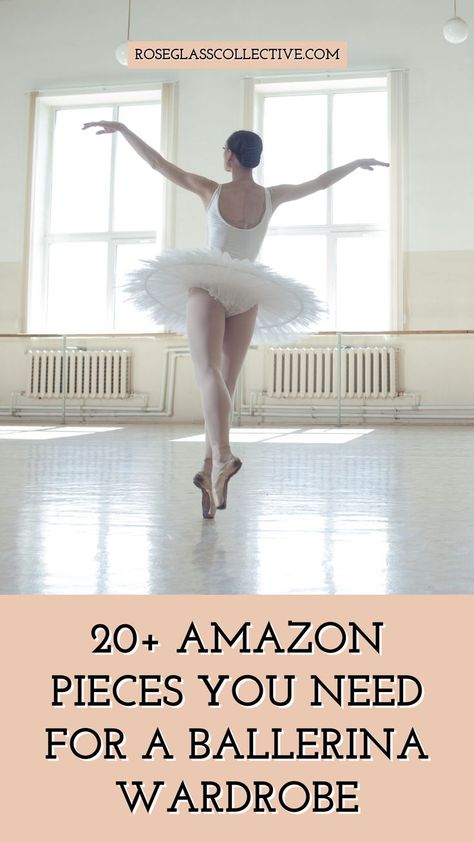 The off-duty ballerina look is so popular right now! I love all the feminine shapes and colors! These Amazon finds are perfect for achieving this look! #offdutyballerina #balletoutfits #ballerinaaesthetic Ballerina Outfit Dancers, Ballerina Outfit Aesthetic, Pink Ballet Aesthetic, Audrey Hepburn Ballet, Ballet Aesthetic Outfit, Aesthetic Outfit Grunge, Black Swan Ballerina, Aesthetic Outfit Black, Grunge Ballet