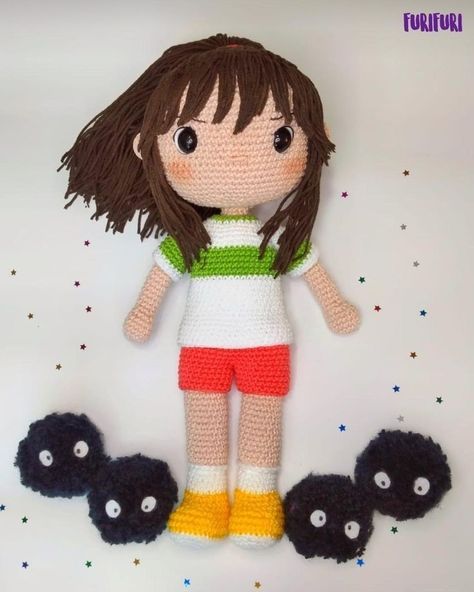 Crochet Anime Characters Free Pattern, Anime Crochet Patterns, Amigurumi Anime, Anime Crochet, Crochet Doll Tutorial, Crochet Fairy, Crochet Christmas Gifts, Crochet Dolls Free Patterns, Pinterest Diy Crafts