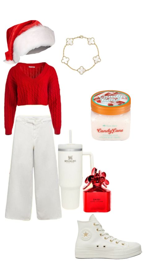 Candy Cane Outfit, Cane Outfit, What To Wear On Christmas, Christmas Eve Outfit, Cute Christmas Outfits, Preppy Christmas, Taylor Swift Outfits, Eve Outfit, Trendy Outfits For Teens