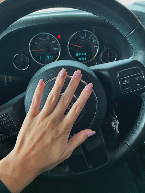 pink short acrylic nails Mercedes Nails, Blue French Tips, Baby Blue Nails, Short Almond Nails, Super Luxury Cars, Nail Paint, Short Acrylic Nails, Nude Nails, Blue Nails