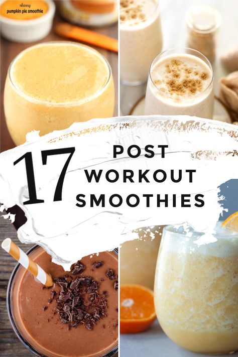 Ideas to pack in all the nutrients and refuel after a workout with a high protein smoothie Healthy Post Workout Smoothie, Workout Recovery Food, Post Workout Smoothie Recipes, Workout Smoothie Recipes, Best Post Workout Food, Strawberry Protein Smoothie, High Protein Smoothie Recipes, Chocolate Protein Smoothie, Protein Packed Smoothies