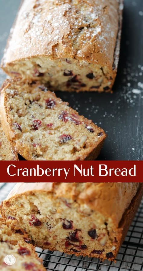 Dried Cranberry Quick Bread, Cranberry Bread With Canned Cranberries, Dried Cranberry Bread Recipes, Cranberry Bread With Dried Cranberries, Walnut Cranberry Bread Recipe, Dried Fruit Bread, Dried Cherry Bread Recipe, Dry Cranberry Recipes, Cranberry Muffins With Dried Cranberries