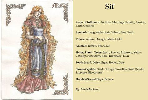 Sif Goddess Norse Mythology, Sif Norse Goddess, Sif Norse Mythology, Sif Goddess, Norse Goddesses, Divine Tarot, Goddess Magick, Norse Gods, Goddess Symbols