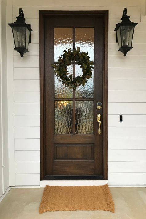 Red entry door