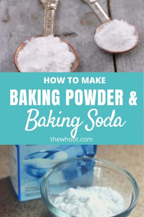 Make Baking Powder, Homemade Baking Powder, Baking Powder Recipe, Homemade Dry Mixes, Baking Soda Benefits, Bigger Bolder Baking, Homemade Pantry, Homemade Baking, Baking Substitutes