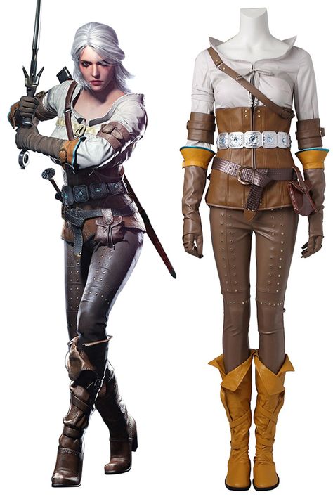 The Witcher Outfit Inspiration, Ciri Witcher Cosplay, The Witcher Costume, Witcher Costume, The Witcher Cosplay, Ciri Cosplay, Witcher Cosplay, Ciri Witcher, Fallout Cosplay