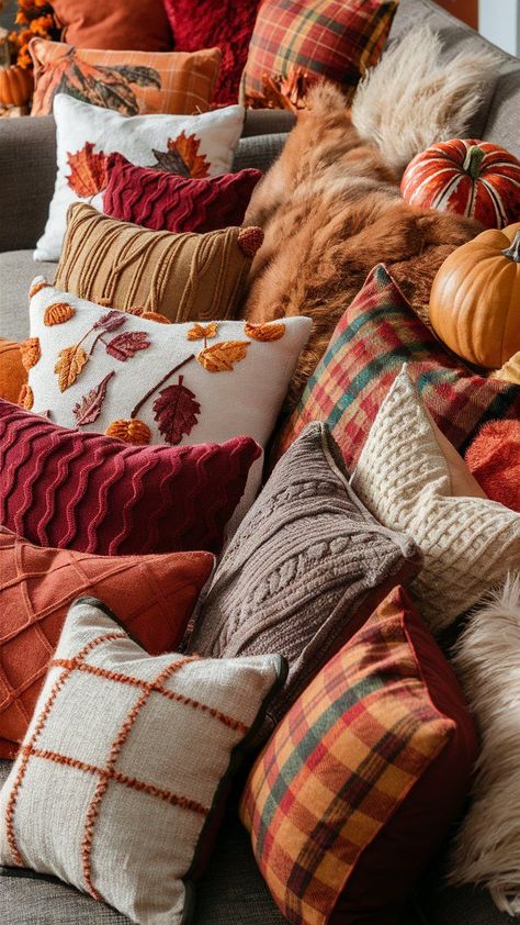 Learn how to decorate your home with cozy fall decor ideas. Incorporate warm colors, layered textiles, and ambient lighting to capture the essence of autumn. Autumn Interior, Cozy Fall Bedroom, Fall Decorating Ideas, Fall Bedding, Fall Living Room, Cozy Fall Decor, Fall Bedroom, Fall Decor Ideas, Refresh Your Home