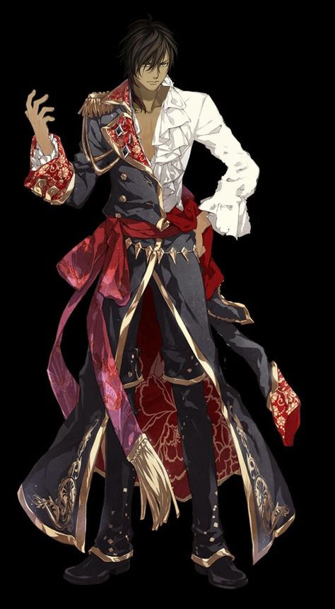 Pirate Captain Outfit Male, Formal Pirate Outfit Male, Pirate Outfit Men Drawing, Pirate Drawing Male, Fancy Pirate Outfit, Pirate Clothes Men, Anime Pirate Guy, Fantasy Pirate Outfit, Male Pirate Outfit