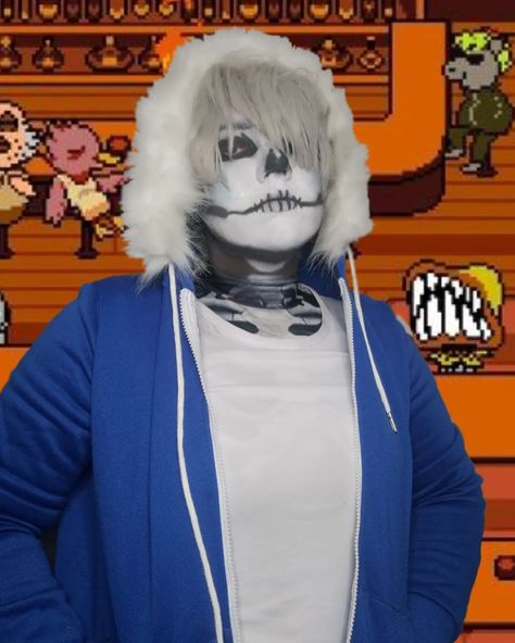 Black Color Hairstyles, Sans Cosplay, Classic Sans, Undertale Cosplay, Hairstyles Black Hair, Color Hairstyles, Skeleton Makeup, Skeleton Costume, Trippy Wallpaper