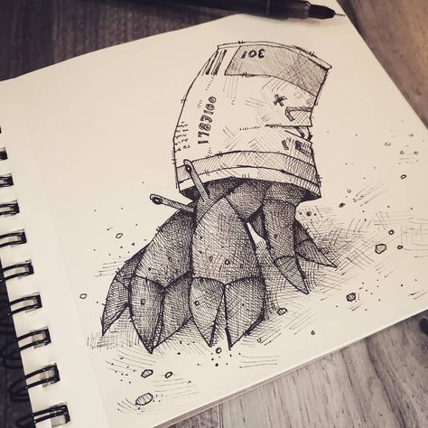 Plastic Pollution Drawing, Garbage Drawing, Environmental Illustration, Plastic Drawing, Sea Life Artwork, Biro Drawing, Art Guy, Ocean Drawing, Sketchbook Pencil