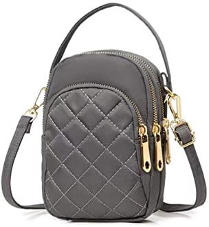 OPXTO Small Crossbody Bag for Women,Lightweight Nylon Cell Phone Purses,Shoulder Bag, Wallet,with Headphone Jack. (Gray) : Amazon.ca: Clothing, Shoes & Accessories Crossbody Phone Purse, Crossbody Phone Bag, Handbags Vintage, Quilted Purse, Cell Phone Wallet, Cell Phone Purse, Quilted Purses, Phone Purse, Mini Shoulder Bag