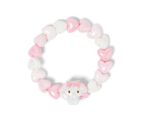 Sweet pastel My Melody Heart Bead Bracelet to add some charm to your look! Pastel My Melody, Heart Bead Bracelet, Pastel Beads, Pink Icons, Cute App, Kandi Bracelets, Kawaii Accessories, Png Icons, Pink Themes