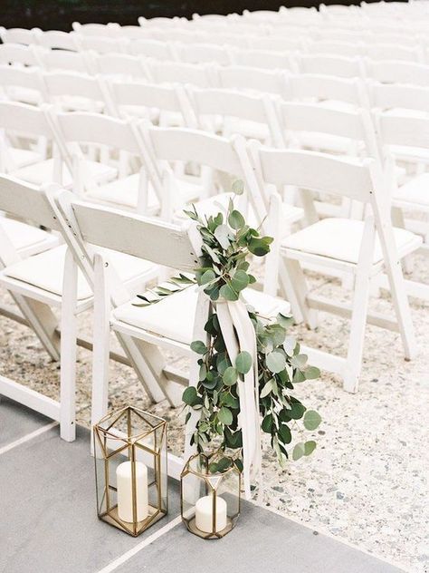 Lantern Decor Wedding, Greenery Wedding Decor, Rustic Wedding Decorations, Wedding Lanterns, Eucalyptus Wedding, Aisle Decor, Handwritten Notes, Mod Wedding, Wedding Aisle