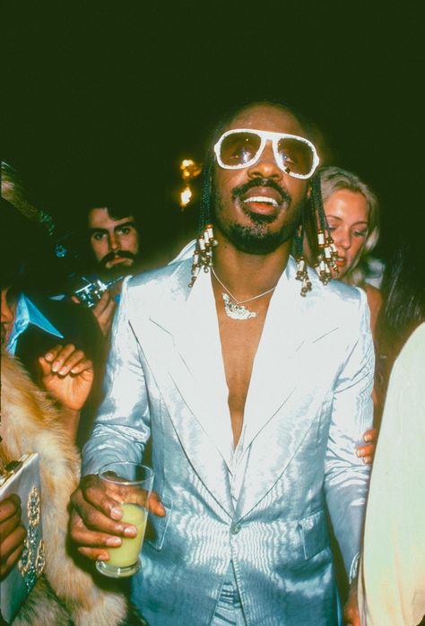 Strapped Archives — Stevie Wonder photographed by Paul Slade during a... Studio 54 Party, 70s Aesthetic, Black Entertainment, 70s Music, Neo Soul, Rock N’roll, Musica Pop, Studio 54, Black Music