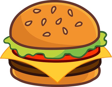 Hamburger Drawing, Cheese Vector, Sandwich Drawing, Burger Drawing, Teachers Day Drawing, Burger Icon, Burger Vector, Burger Cartoon, Panini Hamburger