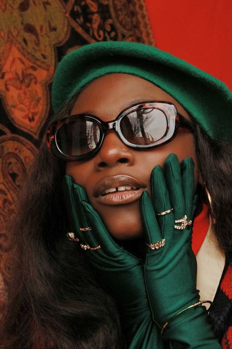 @theajaymag Gucci Photoshoot, Christmas Sunglasses, Glam Photography, Sunglasses Aesthetic, Gucci Inspired, Personal Investigation, Mob Wives, Photoshoot Concept, Christmas Photoshoot