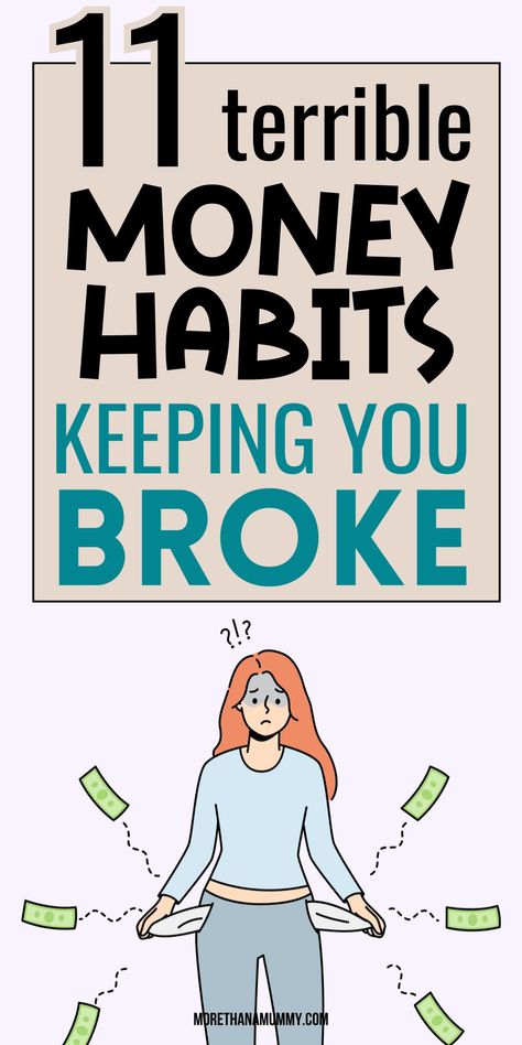 Avoid these bad money habits that are costing you money every single month. Avoid these frugal habits in order to stick with your budget. Bad Money, Frugal Habits, Saving Habits, Money Habits, Lost Money, Frugal Living, The Worst, Life Changes, Saving Money