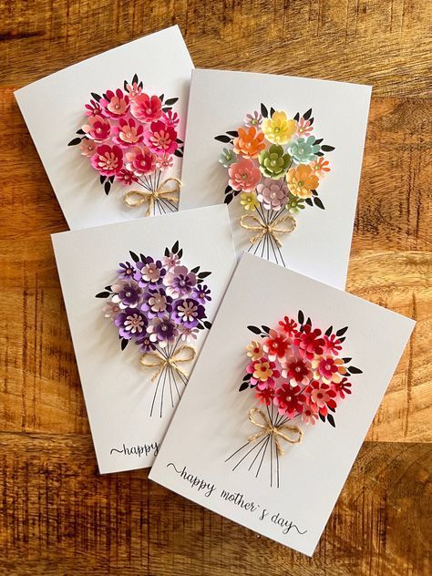 Cards Handmade Aesthetic, Wallpaper Painting, Card Decoration, Diy Birthday Gifts For Friends, Diy Gift Set, Handmade Paper Crafts, Paper Quilling Designs, Diy Paper Crafts Decoration, Diy Crafts Paper Flowers