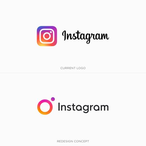 Famous logos redesigned & rebranded concepts - Instagram Logos, Famous Brand Logo, Rebranding Logo, Combination Logo, Logo Design Examples, Typography Images, 2022 Year, Circle Logo Design, Famous Logos