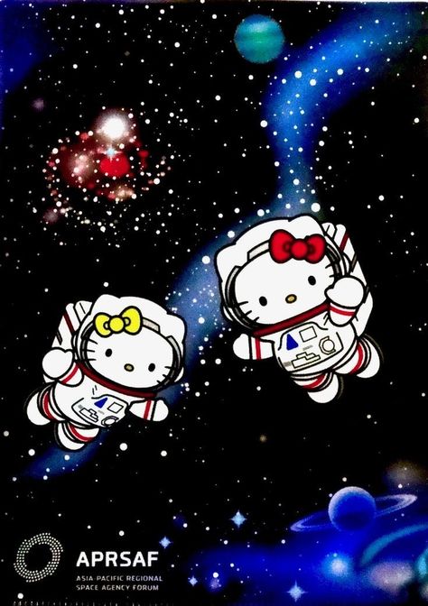 Astronaut Hello Kitty Wallpaper, Hello Kitty In Space Wallpaper, Astronaut Hello Kitty, Hello Kitty Space Wallpaper, Hello Kitty In Space, Sanrio Astronaut, Hello Kitty Space, Spider Kitty, Iphone Wallpaper Planets