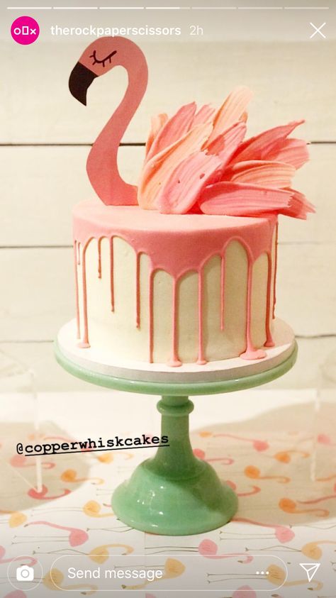 Flamingo Birthday Cake, Be A Flamingo, Beautiful Feathers, Flamingo Cake, Flamingo Birthday Party, Flamingo Birthday, Flamingo Party, Drip Cakes, Cookie Cake