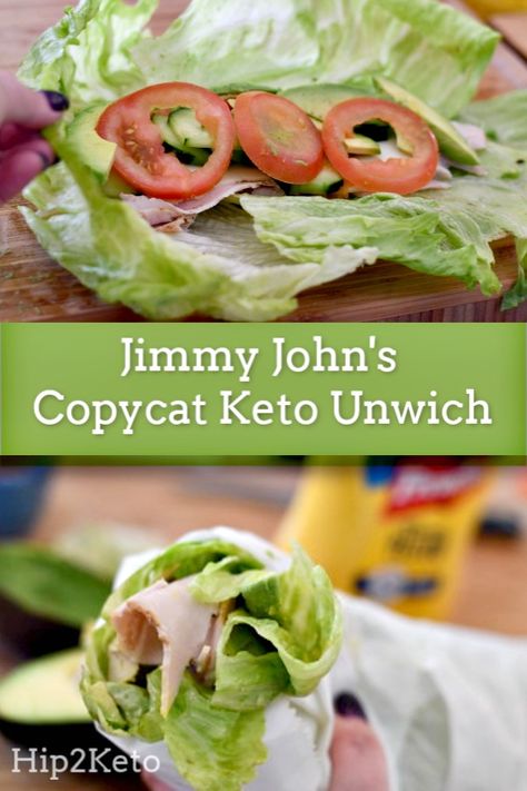 Jimmy Johns Unwich, Hip2keto Recipes, Adkins Diet, Turkey Lunch, Turkey Lunch Meat, Ketogenic Meals, Keto Sandwich, Keto Lunches, Keto Fast